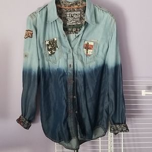 Affliction Denim Button Up